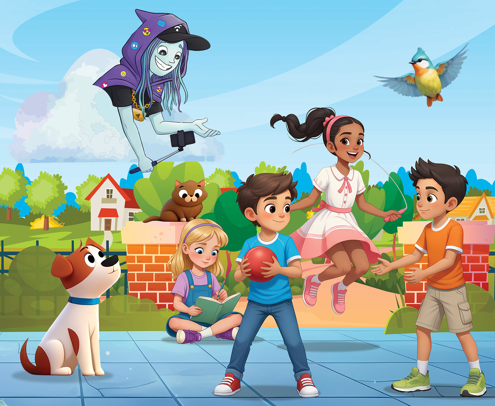 A mysterious wizard promises children fame, friends and likes all from a screen