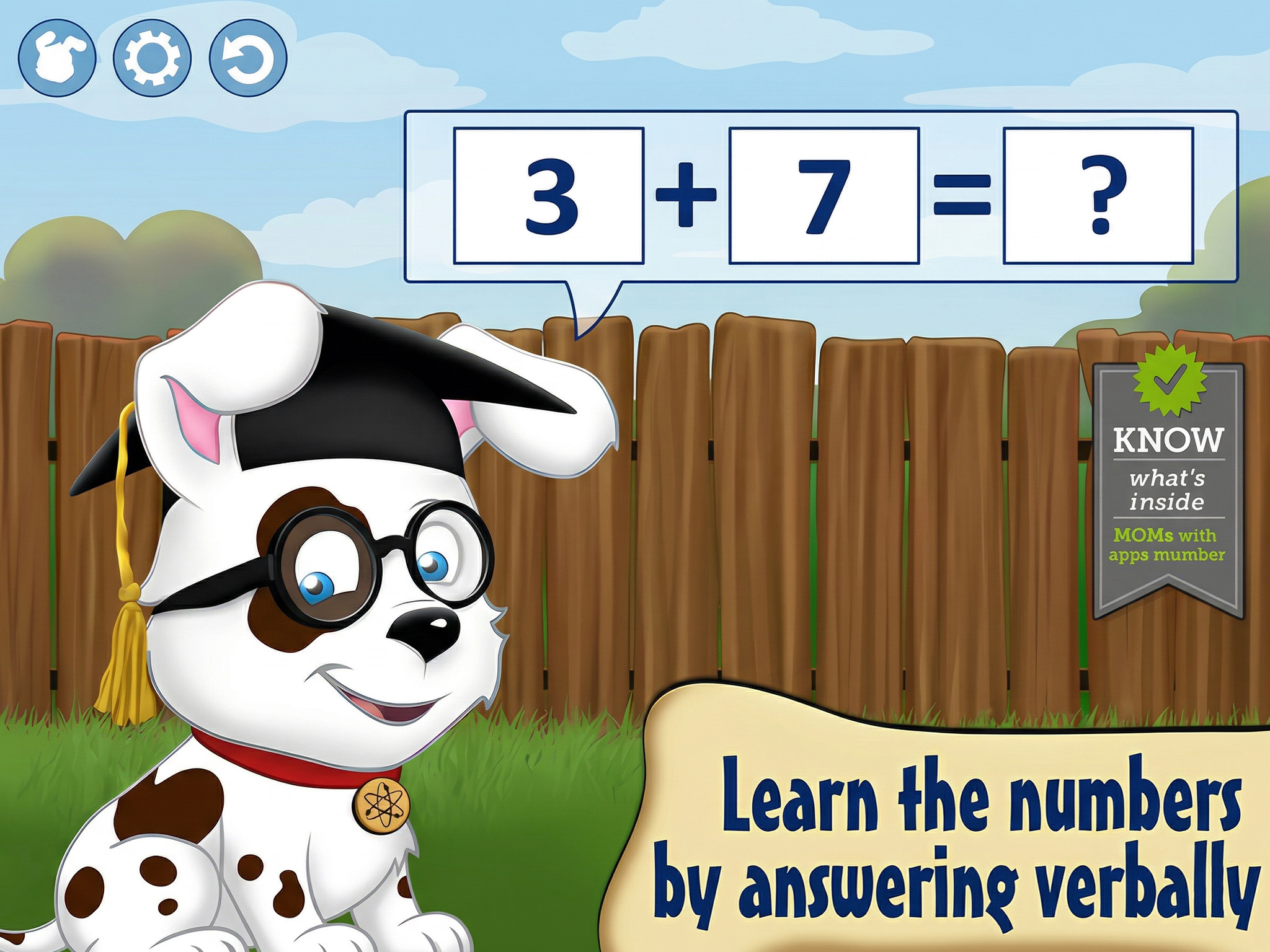 Math Puppy Educational App with Speech Recognition