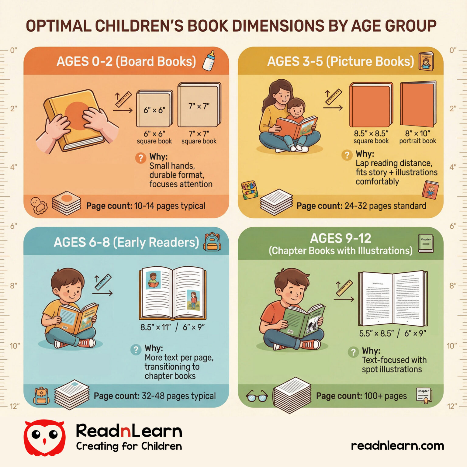 Free Custom Spread info-graphic Book Sizes Chart desktop