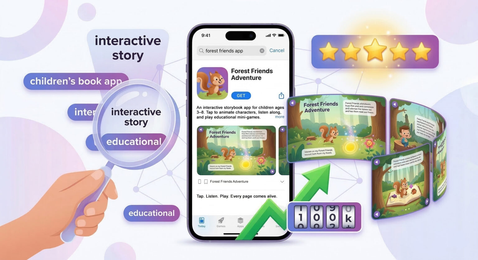 Book to App Conversion: Complete Guide to Turning Your Children's Book into an Interactive App store metrics