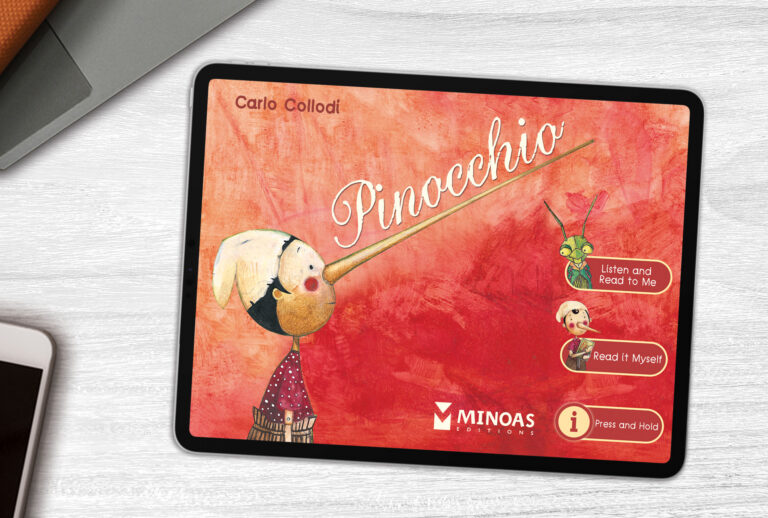 Educational Storytelling app published on iOS Minoas Publishing House