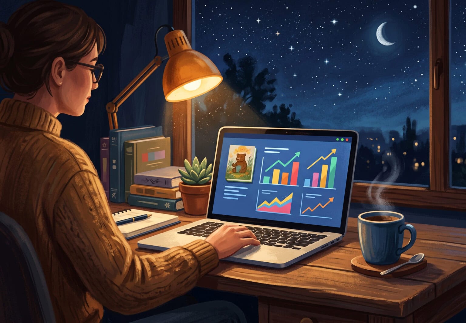 Amazon KDP marketing for children's books — sponsored products ads dashboard